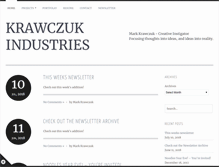 Tablet Screenshot of krawczukindustries.com